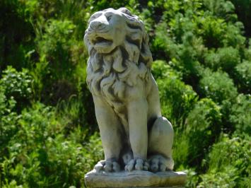 Garden Statue – Lion – Sitting – 50 cm – Solid Stone