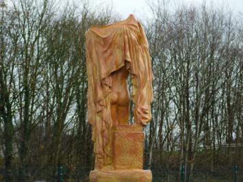 Beeld Naakte Vrouw Gedrapeerd - 67 cm - Polystone