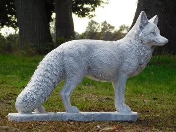 Gartenstatue Fuchs – 70 cm – Tierstatue aus Stein