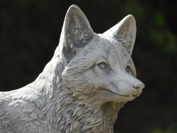 Gartenstatue Fuchs – 70 cm – Tierstatue aus Stein