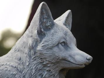 Gartenstatue Fuchs – 70 cm – Tierstatue aus Stein