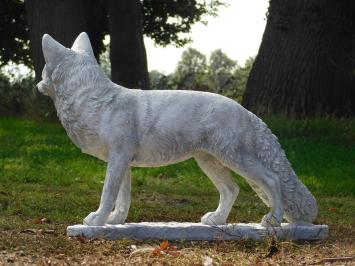 Gartenstatue Fuchs – 70 cm – Tierstatue aus Stein