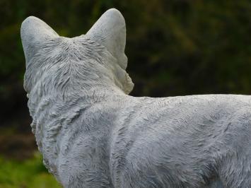 Gartenstatue Fuchs – 70 cm – Tierstatue aus Stein