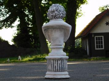 Beethoven auf rundem Sockel - 76 cm - Stein
