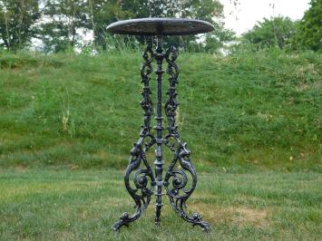 Side table - Silver Grey with Black - Cast iron