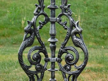 Side table - Silver Grey with Black - Cast iron