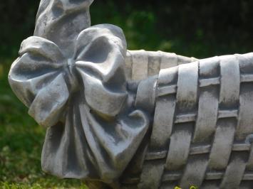 Einmalig: Blumenkorb - 50 cm - Stein
