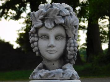 Flowerpot Woman on Pedestal - 58 cm - Stone