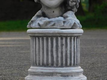 Flowerpot Woman on Pedestal - 58 cm - Stone