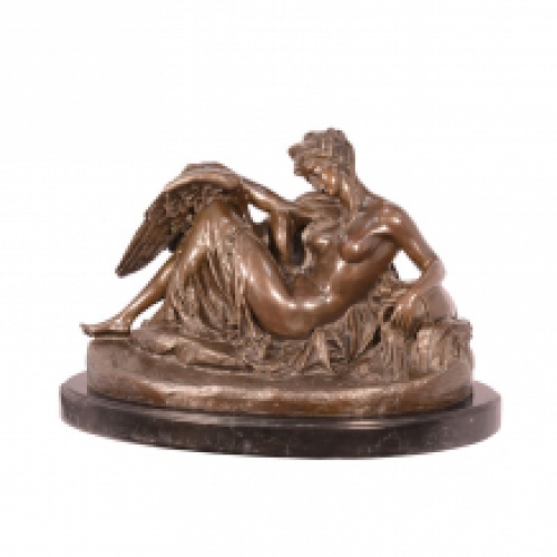 A bronze statue/sculpture of ''LEDA AND THE SWAN''