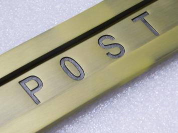 Letterbox flap POST - Brass