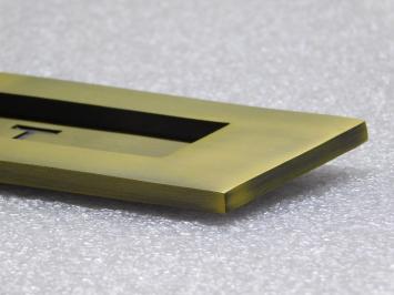 Letterbox flap POST - Brass