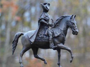 Bronze statue of Frederick the Great on Horseback - on Marble Base