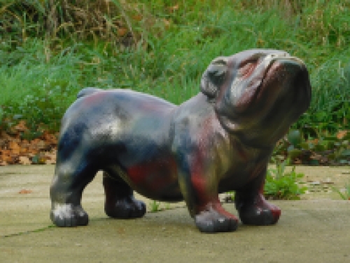 Beeld Bulldog - multicolour - polystone