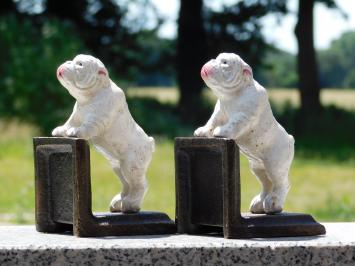 Set Buchstützen „Bulldog“ – Gusseisen