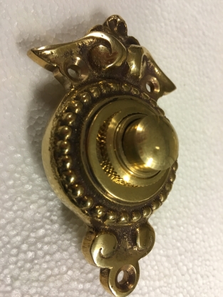 Classic doorbell - polished brass