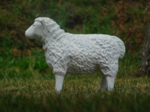 Decoratief Lammetje - wit - polystone