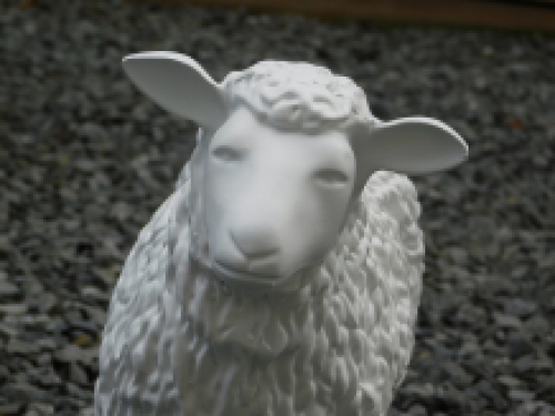 Decoratief Lammetje - wit - polystone