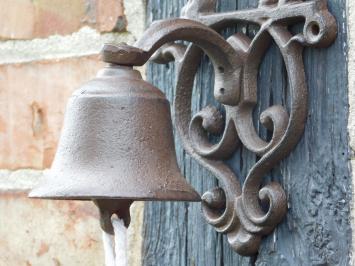 Doorbell with Dog - Cast Iron - Brown