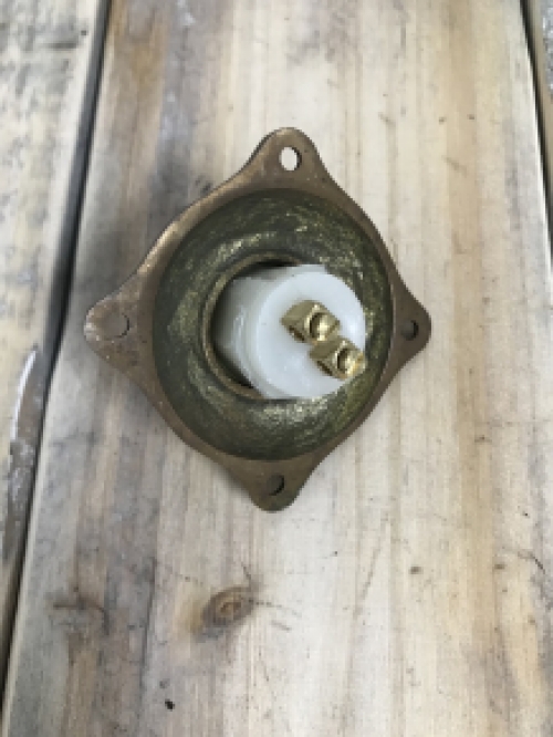 Doorbell the Lily - patinated brass