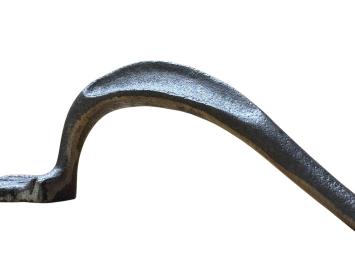 Deurgreep XL in klassieke stijl - gietijzer grijs - 28,5 cm 