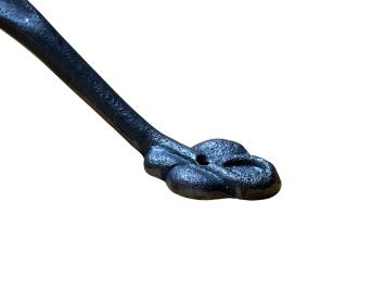 Deurgreep XL in klassieke stijl - gietijzer grijs - 28,5 cm 