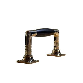 Nickel-plated door handle – high-quality – 13.5 cm wide