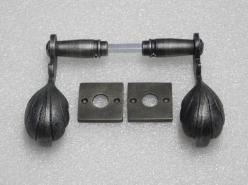 Türgriff-Set „Vienna“ mit Griffrosetten – verzinktes Gusseisen