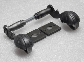 Türgriff-Set „Vienna“ mit Griffrosetten – verzinktes Gusseisen