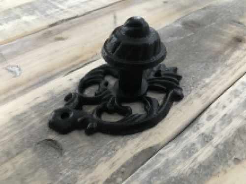 Door knob - Knob cast iron black, Model Ess