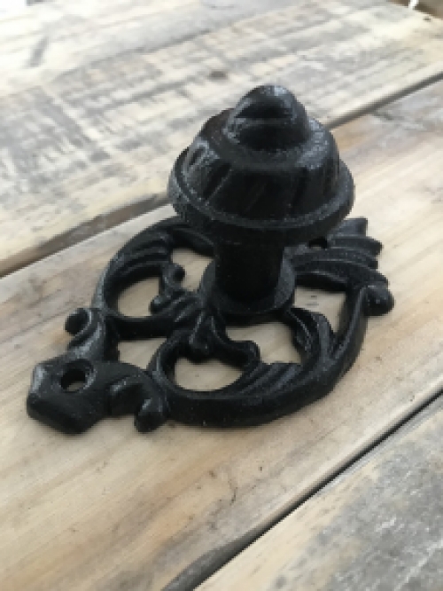 Door knob - Knob cast iron black, Model Ess