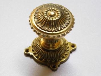 Türknauf mit Knauf- und Schlossrosette PC – Fester Knauf – Messing