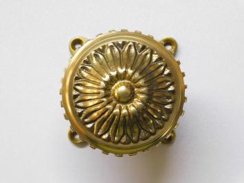 Türknauf mit Knauf- und Schlossrosette PC – Fester Knauf – Messing