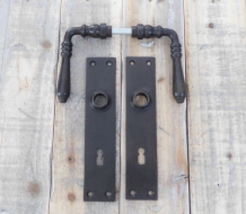 Set of door hardware - for room doors BB 72 - antique iron dark brown - classic