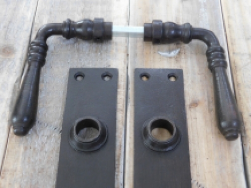 Set of door hardware - for room doors BB 72 - antique iron dark brown - classic