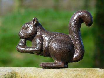 Figur Eichhörnchen - Braun - Gusseisen