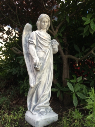 Standing Angel - 105 cm - Stone