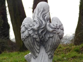 Statue Engel mit Korb - 62 cm - Stein