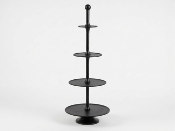 Robust XL Etagere - 125 cm - 4-Tier - Black - 125 cm - Aluminum
