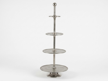 Robust XL Tiered Stand - 125 cm - 4-Tier - Silver-colored - 125 cm - Aluminum