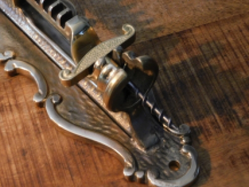 Wand wijnopener, hendel kurkentrekker messing, flesopener messing, heel fraai!! LAATSTE!