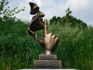 Statue Der Flüsterer - Bronze-Look - Gusseisen