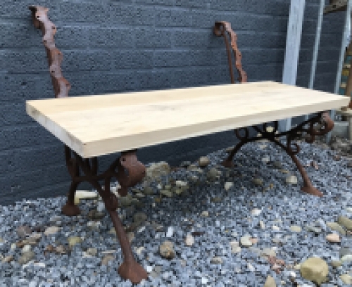 set of loose bench side parts, heavy cast iron supports