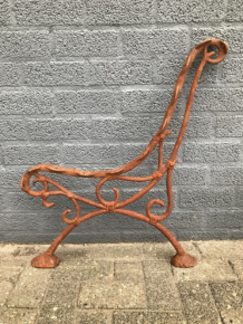 set of loose bench side parts, heavy cast iron supports