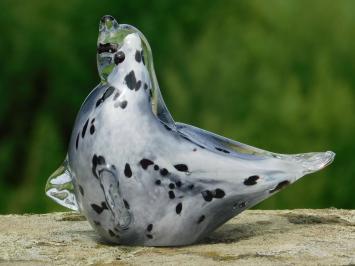 Glazen beeld Zeehond - In Kleur - Glassculptuur