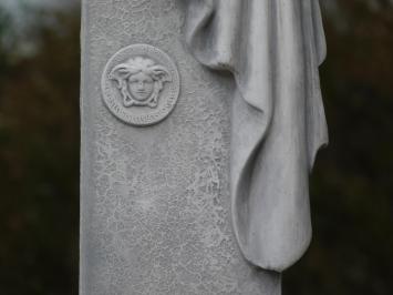 Greek Pedestal Medusa Drapery - 100 cm - Stone Column