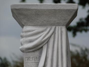 Greek Pedestal Medusa Drapery - 100 cm - Stone Column