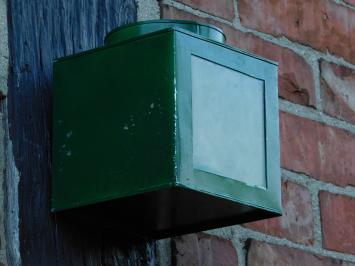 Groene Vintage Lantaarn - 13 x 13 cm - Metaal