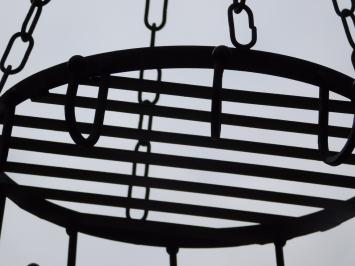Elegant Hanging Rack for Pots and Kitchen Utensils – Metal – Ceiling-Mounted Model - Matte Black