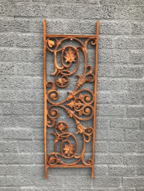 Balkon reling, raam rek, cast iron-rust, only 2!